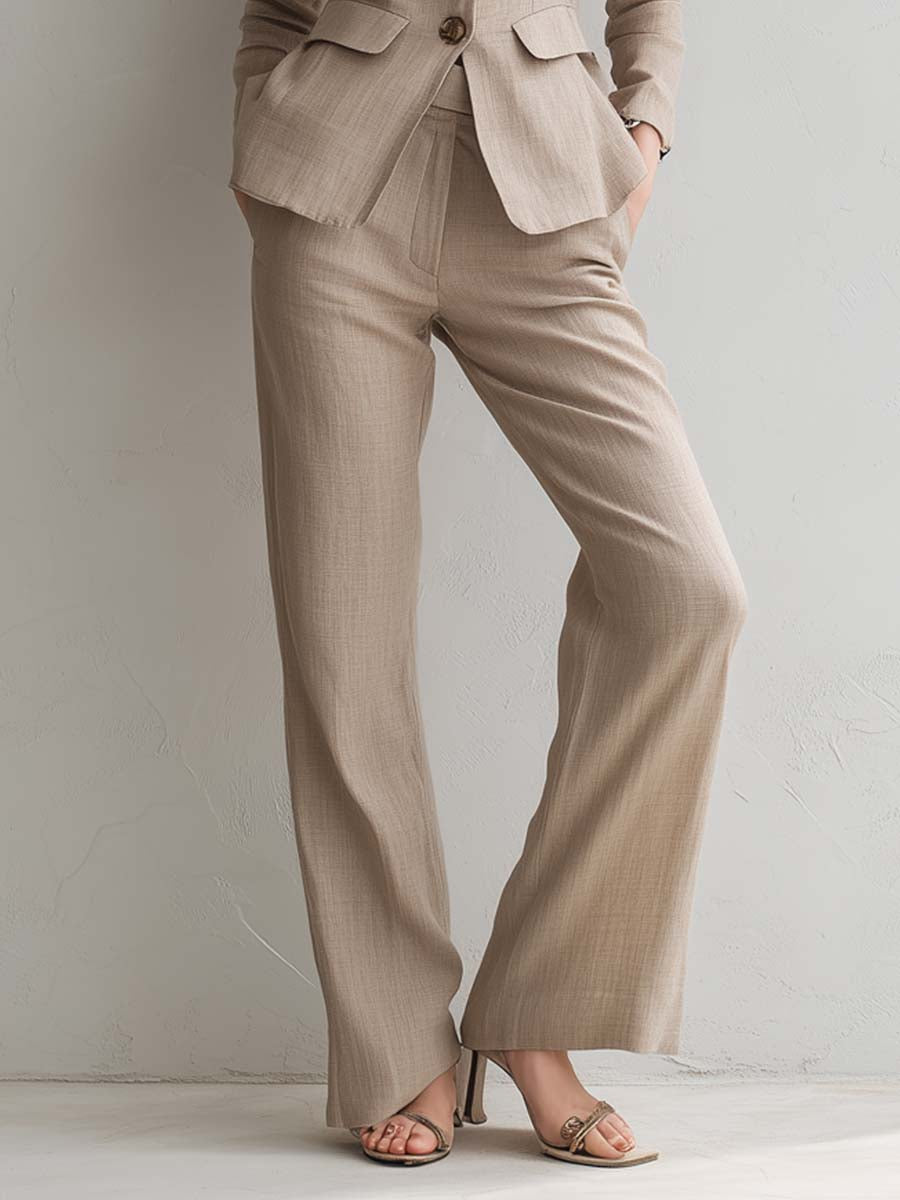 Vintage Linen Suit Pants
